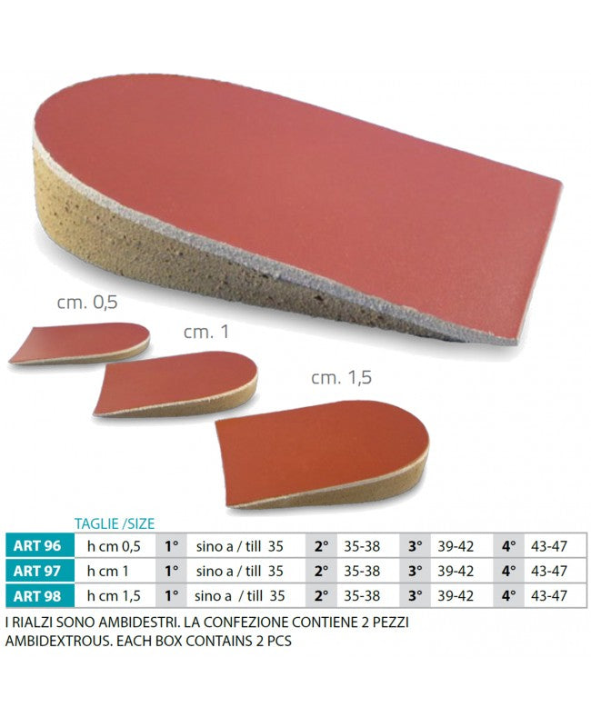 Spessori per tacchi OK PED - Rif. 96 - 97 - 98 ST