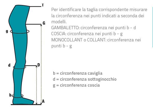 Calze Medicali Elastocompressive tipo Collant Lycra Ref.631 Orione