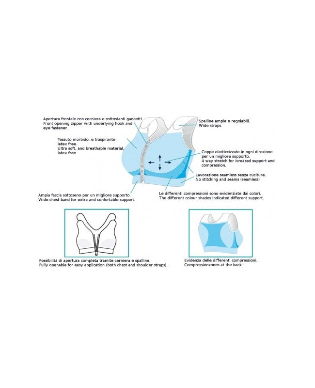 Reggiseno Post Operatorio Senza Cuciture Orione Ref.9652