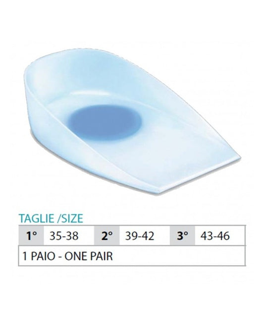 Tazze OK PED in silicone per tallone con sperone centrale e bordi sottili - Rif. 101 ST