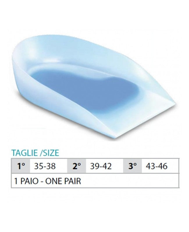 Coppe per tallone in silicone OK PED con inserto laterale + centrale - Rif. 103 ST