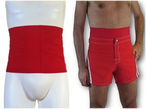 Costume Mare Uomo Fascia Costume Per Stomia Lycra OEKOTEX, Tasca